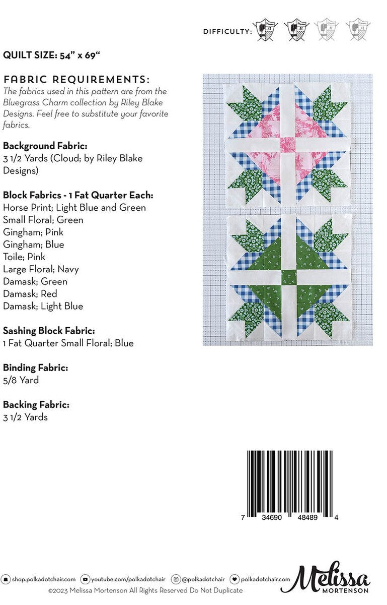 Bluegrass Crossing Quilt Pattern-Melissa Mortenson-P115-BLUEGRASSCROSSING