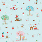 Whimsical Woodland -Curated AQUA 9 Pc  FQB-Riley Blake Designs-CFQ-WW-Aqua9