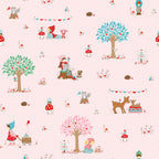 Whimsical Woodland -Curated PINK 9 Pc FQB-Riley Blake Designs-CFQ-WW-Pink9