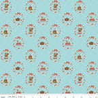 Whimsical Woodland -Animals Aqua-Riley Blake Designs-C17641-AQUA