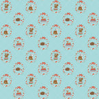 Whimsical Woodland -Animals Aqua-Riley Blake Designs-C17641-AQUA