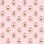 Whimsical Woodland -Animals Pink-Riley Blake Designs-C17641-PINK