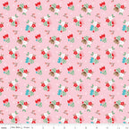 Whimsical Woodland -Floral Pink-Riley Blake Designs-C17642-PINK