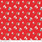 Whimsical Woodland -Floral Red-Riley Blake Designs-C17642-RED