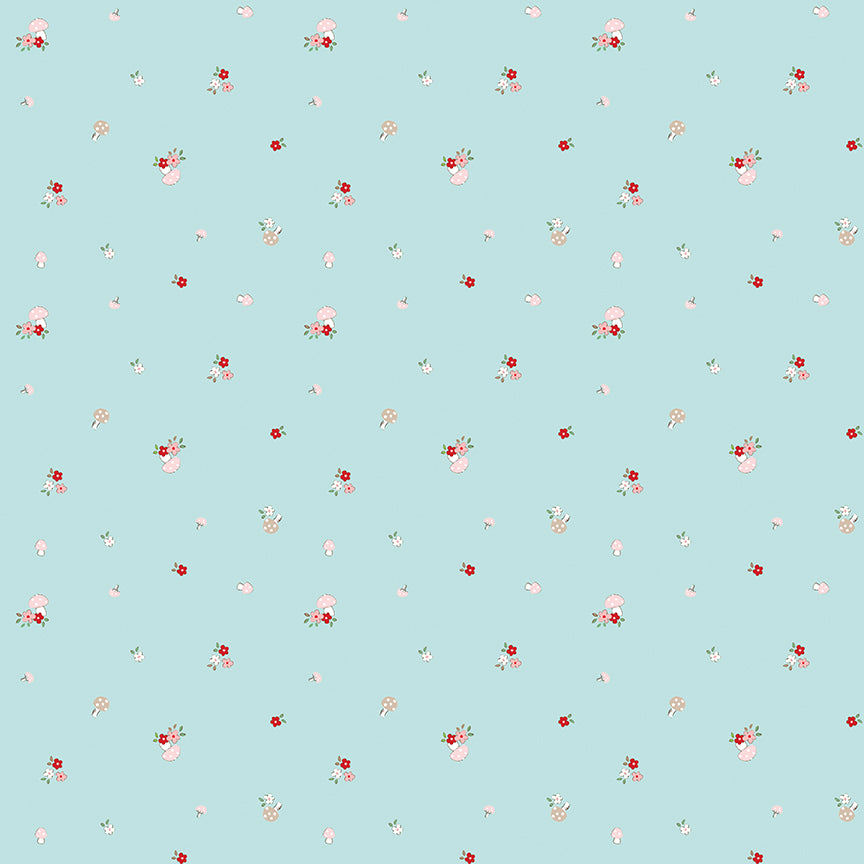 Whimsical Woodland -Curated AQUA 9 Pc  FQB-Riley Blake Designs-CFQ-WW-Aqua9