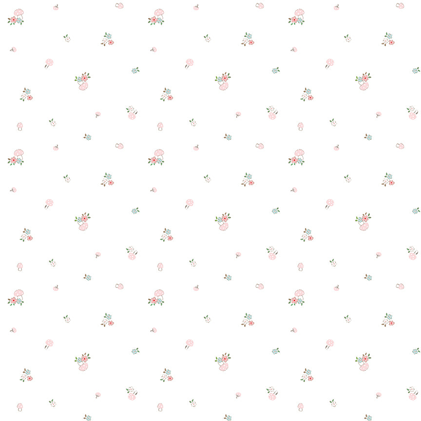 Whimsical Woodland -Curated WHITE 10 Pc Bundle (9 Fat Qtrs & 1 Pc of 1/2 Yard Cheater)-Riley Blake Designs-CFQ-WW-White
