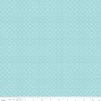 Whimsical Woodland -Circle Dots Aqua-Riley Blake Designs-C17647-AQUA