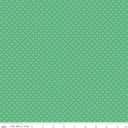 Whimsical Woodland -Circle Dots Green-Riley Blake Designs-C17647-GREEN
