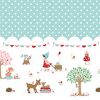 Whimsical Woodland -Curated AQUA 9 Pc  FQB-Riley Blake Designs-CFQ-WW-Aqua9