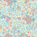 AUG 2026 - COMING SOON! -Cotton Nook-Flowerbed Aqua-Riley Blake Designs-C17971 Aqua