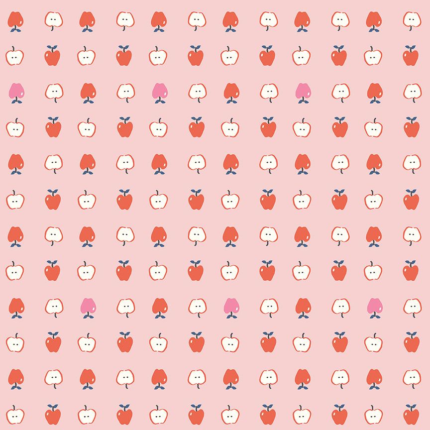 AUG 2026 - COMING SOON! -Cotton Nook-Apples Pink-Riley Blake Designs-C17972 Pink
