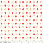 AUG 2026 - COMING SOON! -Cotton Nook-Apples Vintage White-Riley Blake Designs-C17972 Vintage White