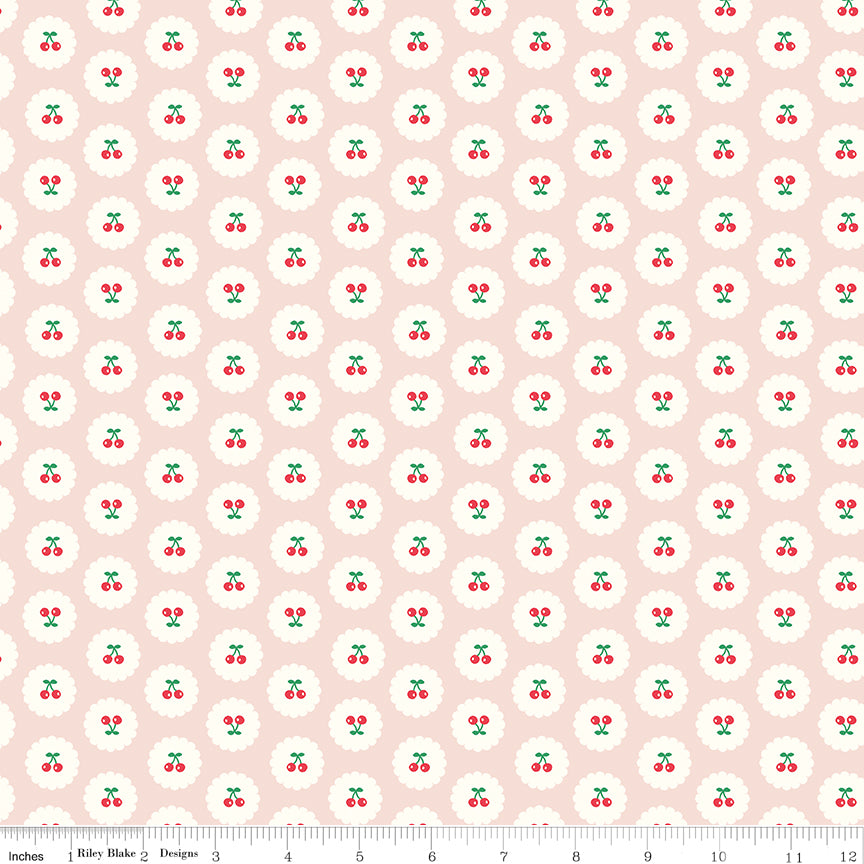 AUG 2026 - COMING SOON! -Cotton Nook-Cherries Blush-Riley Blake Designs-C17973 Blush