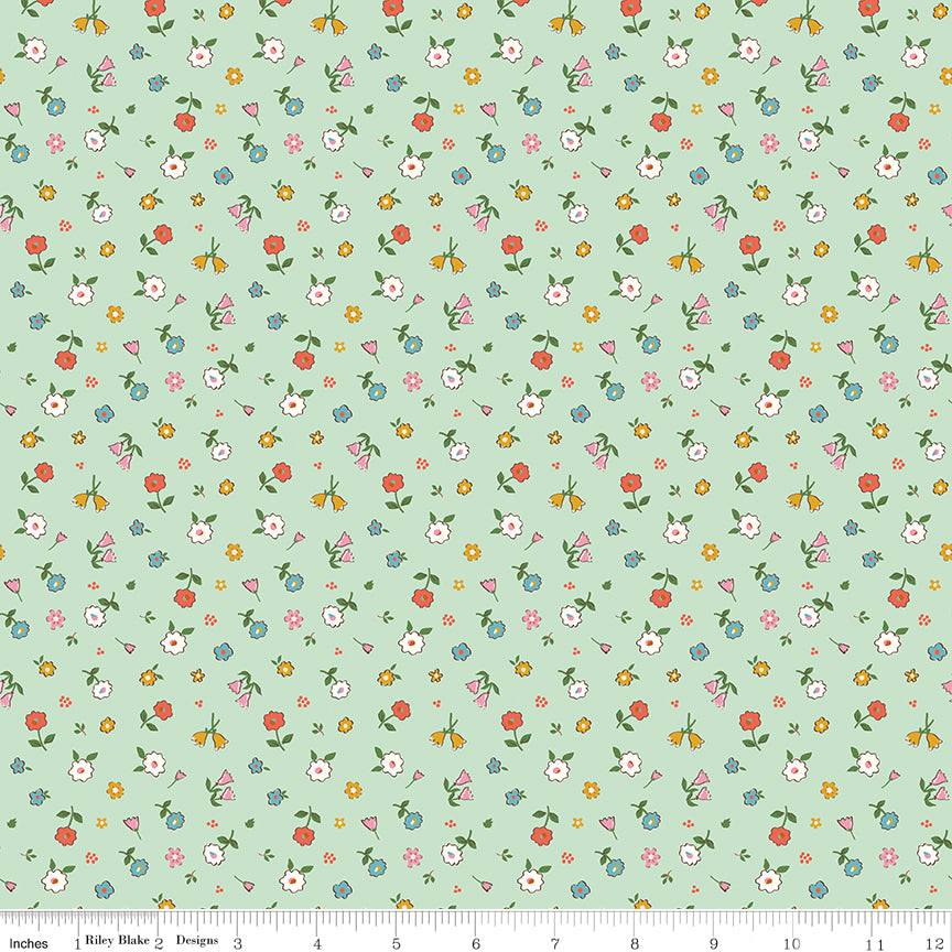 AUG 2026 - COMING SOON! -Cotton Nook-Pretty Mint-Riley Blake Designs-C17974 Mint