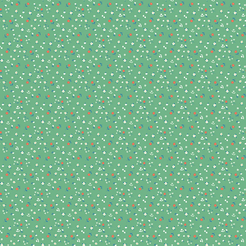 AUG 2026 - COMING SOON! -Cotton Nook-Flowers Green-Riley Blake Designs-C17975 Green