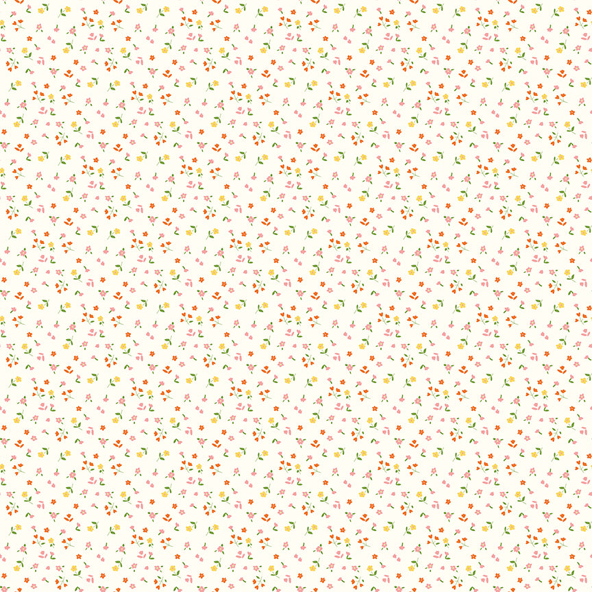 AUG 2026 - COMING SOON! -Cotton Nook-Flowers Vintage White-Riley Blake Designs-C17975 Vintage White