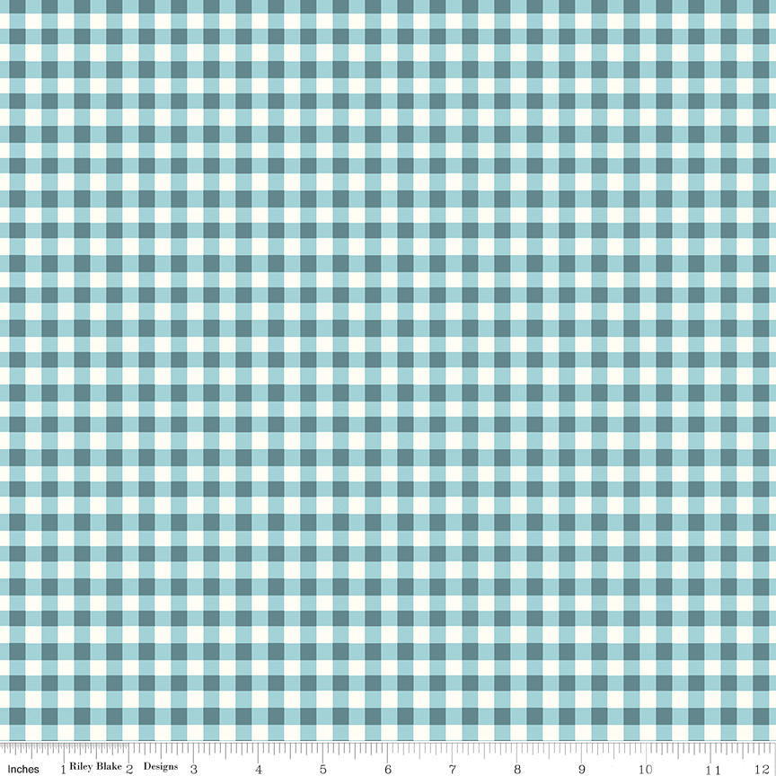 AUG 2026 - COMING SOON! -Cotton Nook-Plaid Blue-Riley Blake Designs-C17976 Blue