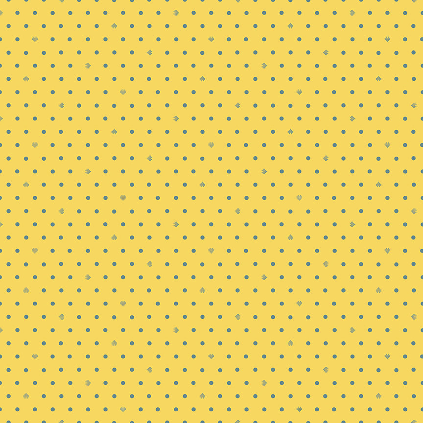 AUG 2026 - COMING SOON! -Cotton Nook-Dots Yellow-Riley Blake Designs-C17977 Yellow