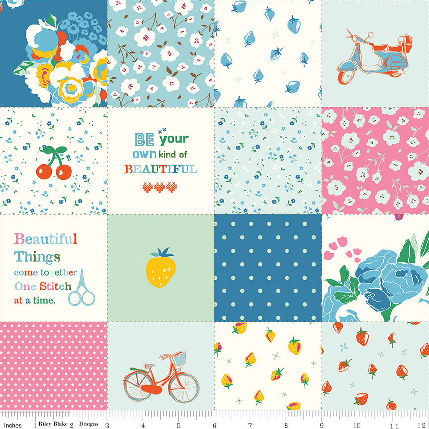 AUG 2026 - COMING SOON! -Cotton Nook-Patchwork Blue-Riley Blake Designs-C17978 Blue