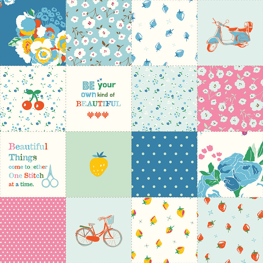 AUG 2026 - COMING SOON! -Cotton Nook-Patchwork Blue-Riley Blake Designs-C17978 Blue