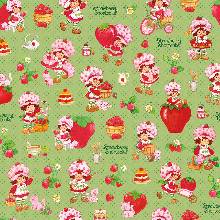 NOV 2026 - PRE-ORDER NOW! - The World of Strawberry Shortcake™-Main Green-Riley Blake Designs-C18560 Green