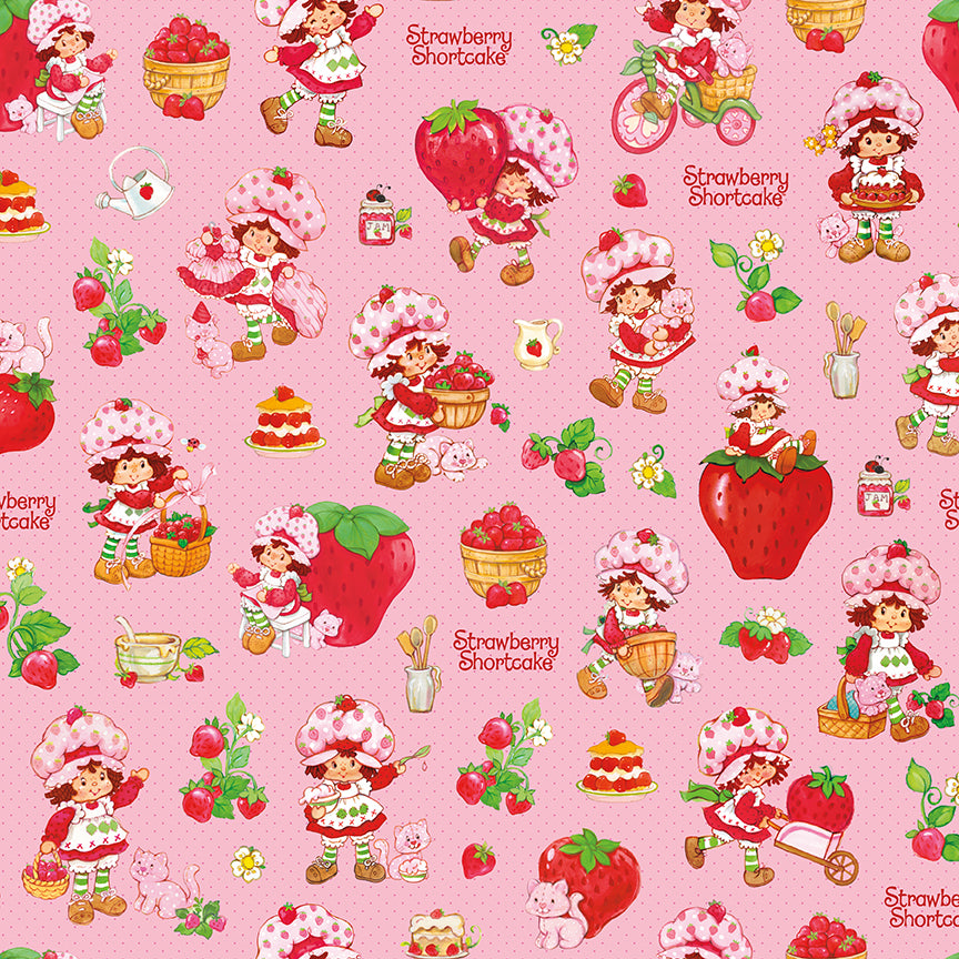NOV 2026 - PRE-ORDER NOW! - The World of Strawberry Shortcake™-Main Pink-Riley Blake Designs-C18560 Pink