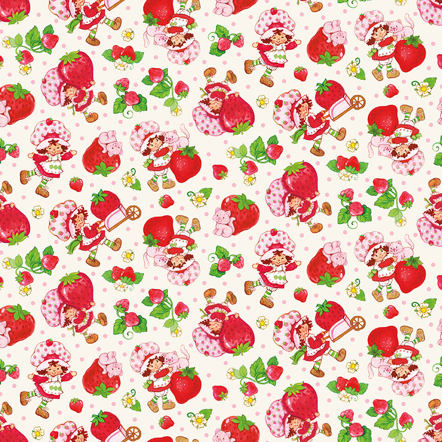 NOV 2026 - PRE-ORDER NOW! - The World of Strawberry Shortcake™-Toss Cream-Riley Blake Designs-C18561 Cream