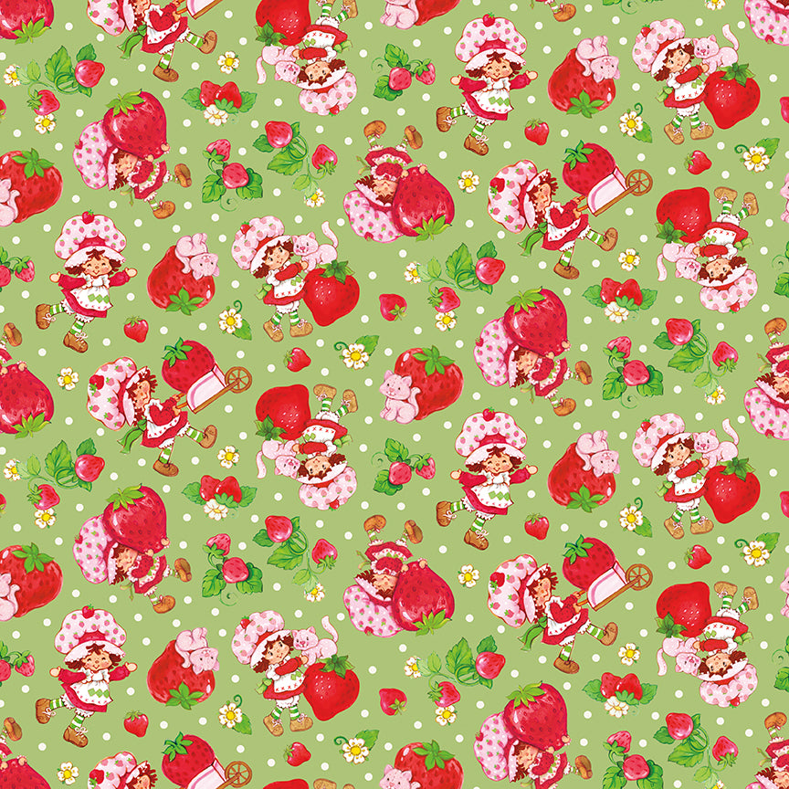 NOV 2026 - PRE-ORDER NOW! - The World of Strawberry Shortcake™-Toss Green-Riley Blake Designs-C18561 Green