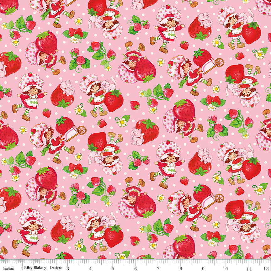 NOV 2026 - PRE-ORDER NOW! - The World of Strawberry Shortcake™-Toss Pink-Riley Blake Designs-C18561 Pink