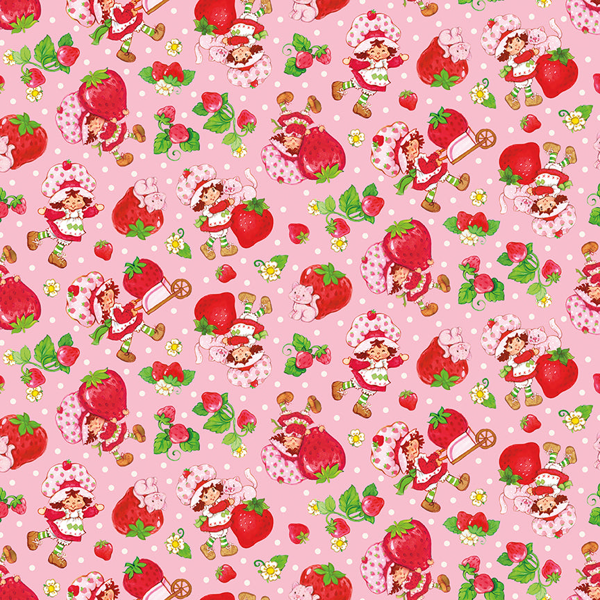 NOV 2026 - PRE-ORDER NOW! - The World of Strawberry Shortcake™-Toss Pink-Riley Blake Designs-C18561 Pink