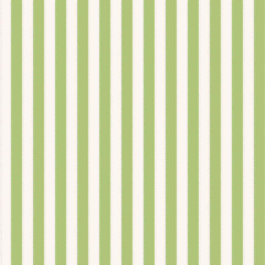 NOV 2026 - PRE-ORDER NOW! - The World of Strawberry Shortcake™-Stripes Green-Riley Blake Designs-C18565 Green