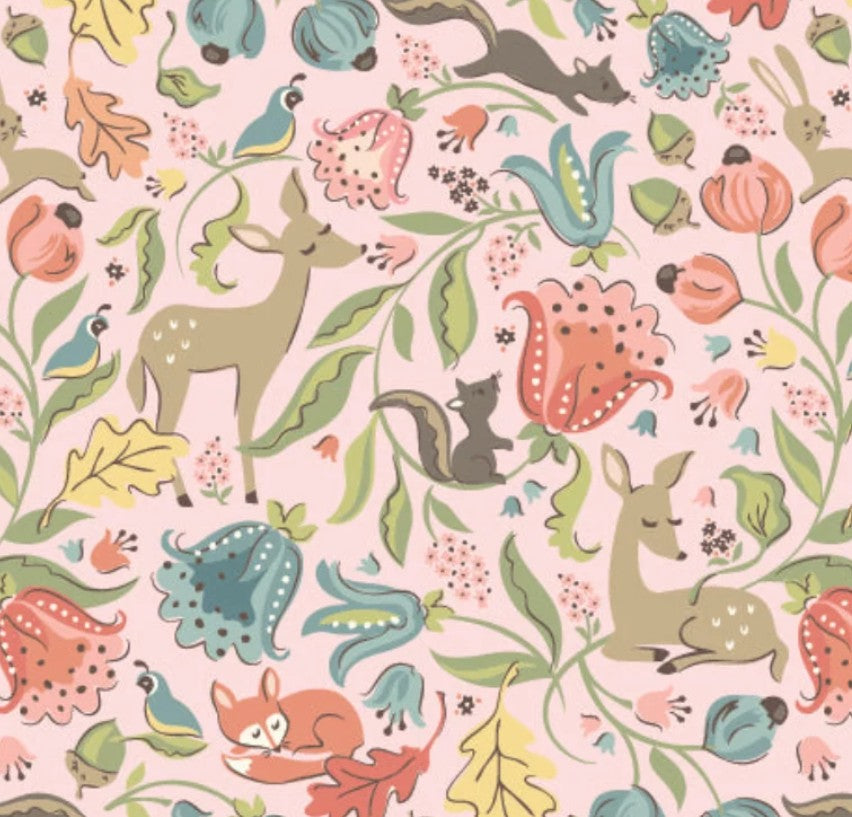 Wildwood Dwellings-Deer Meadow Blush-Poppie Cotton-WW25102 U-Pick