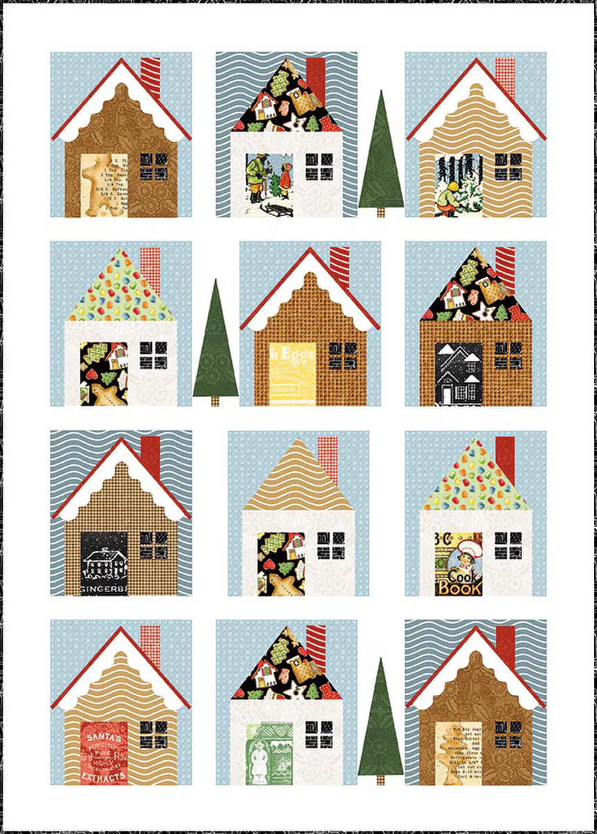 Gingerbread Lane Quilt Pattern-J. Wecker Frisch-P120-GINGERLANE