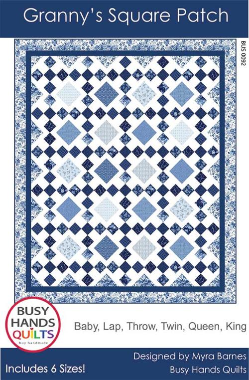 Granny's Square Patch-By Myra Barnes-Busy Hands Quilts-BUS 0092