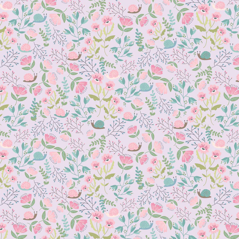 Le Petit Escargot-Hiding Out Lavender-Poppie Cotton-SL26402