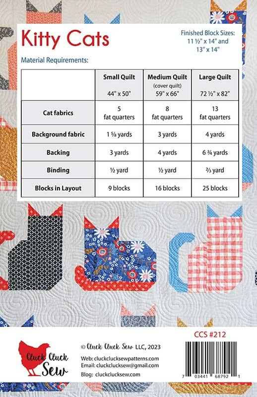 Kitty Cats-Cluck Cluck Sew-CCS 212