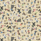 COMING SOON! - Pooch -Pals Cream-Andover Fabrics-MU-257-Q