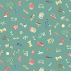COMING SOON! - Pooch -Accessories Teal-Andover Fabrics-MU-258-T