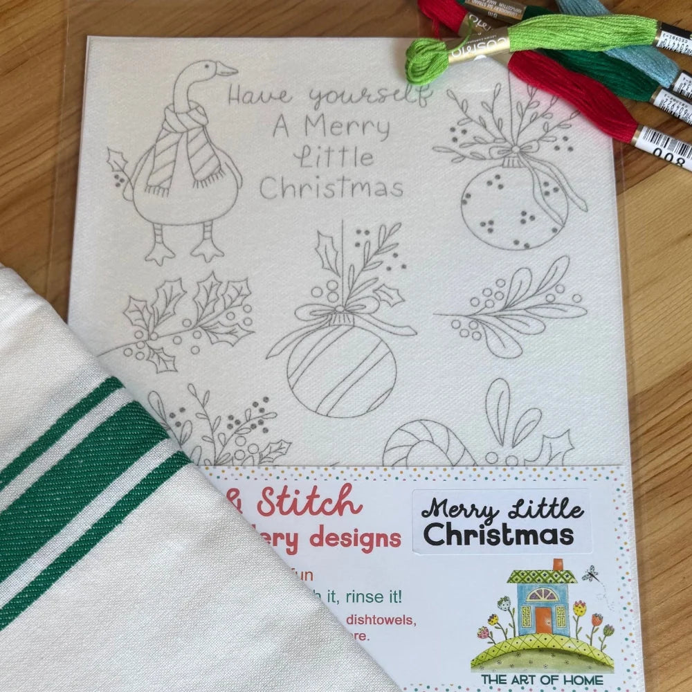 Stick & Stitch Embroidery Sheet-Merry Little Christmas-The Art of Home-SS-011