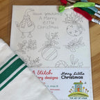 Stick & Stitch Embroidery Sheet-Merry Little Christmas-The Art of Home-SS-011