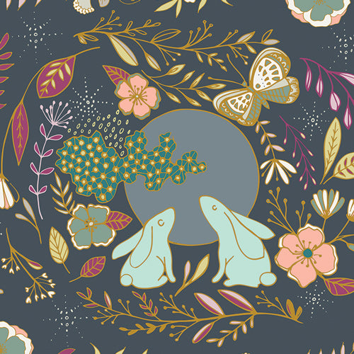 Moon Stories Spark-Nightfall-Art Gallery Fabrics-NTF-77903
