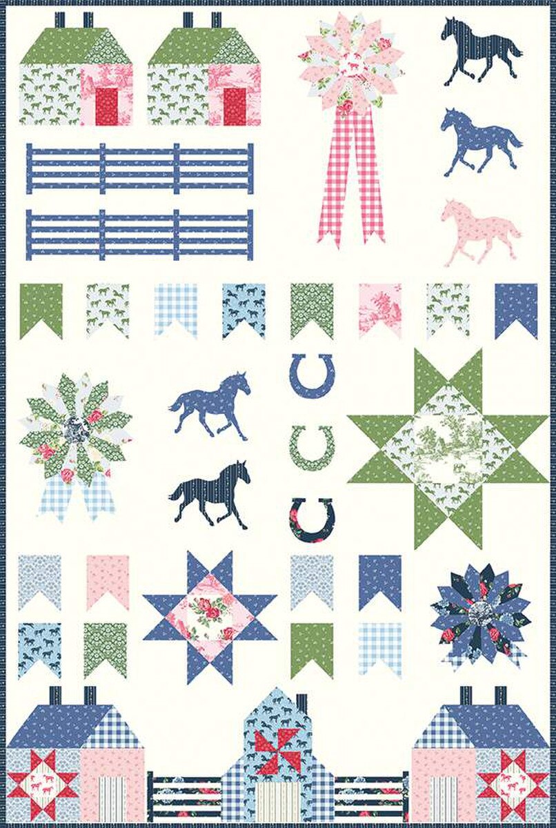 Bluegrass Sampler Quilt Pattern-Melissa Mortenson-P115-BLUEGRASSSAMPLER