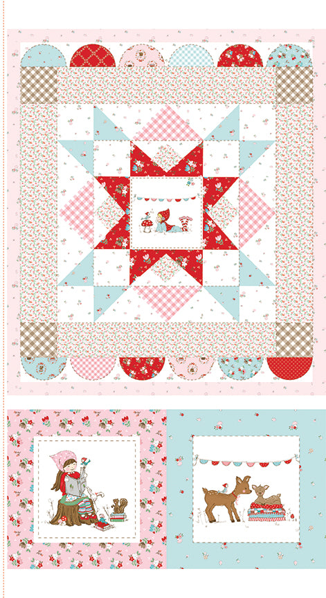Whimsical Woodland -23 1/2" x 43 1/2" Wall Hanging and Pillow Panel-Riley Blake Designs-P17651-PANEL