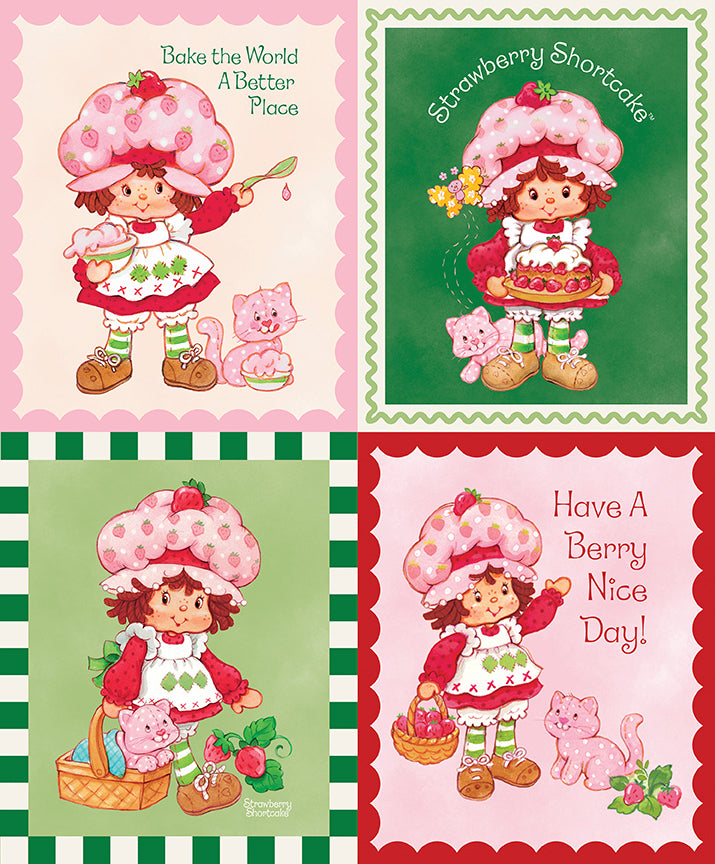 NOV 2026 - PRE-ORDER NOW! - The World of Strawberry Shortcake™-Panel-Riley Blake Designs-P18566 Panel