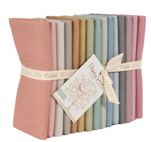 Tilda Poppy Seed -Fat Quarter Bundle 15pcs-Tilda Basic Collection-300270