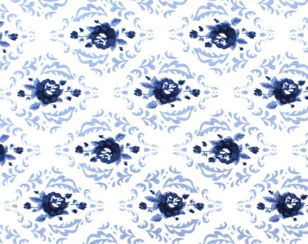 Lakeland Blues-Rose Damask Light-Poppie Cotton-LB25804 U-Pick