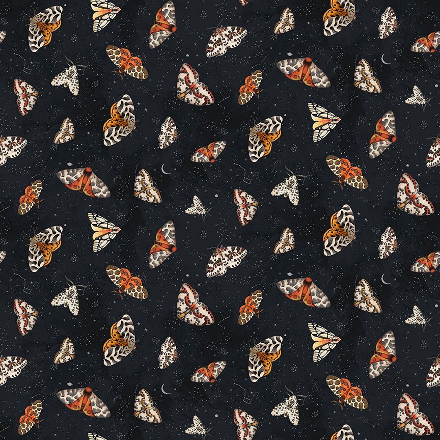 Moth To A Flame -Moonlit Flight Midnight-Dear Stella-STELLA-D3777 MIDNIGHT