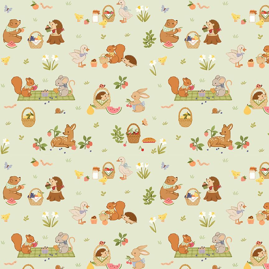 COMING SOON! - PRE ORDER AVAILABLE -Spring Harvest -Orchard Picnic-Mist-Dear Stella-DNS3802 Mist
