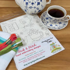 Stick & Stitch Embroidery Sheet-Always Time For Tea-The Art of Home-SS-005