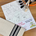 Stick & Stitch Embroidery Sheet-Home is where the Dog is-The Art of Home-SS-007